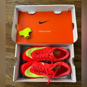 Men Nike Zoom Rival Sprint Orange Lime Track & Field Spikes FZ9663-600
Sz 8 NEW!